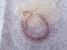 Bracciale rete con mezzi cristalli light