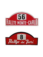 *HH* 2 Adesivi Rally Dei Fiori Rallye Monte Carlo Adesivo vintage Stikers Stiker