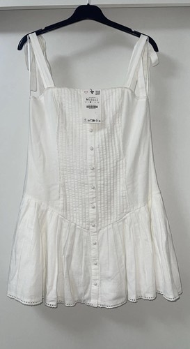 Abito corto zara oyster bianco - corto,