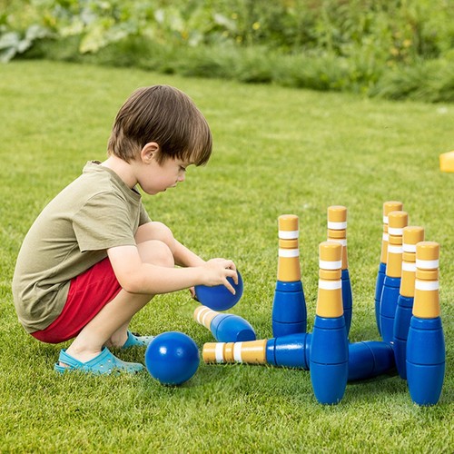 Set bowling legno da - in,