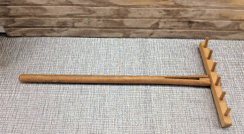 Small wooden rake vintage - small,