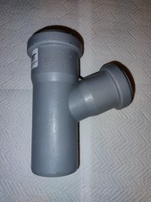 Raccordo a Y per scarico acque in PVC 50+40mm