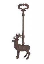 Fermaporta in ghisa con un