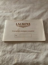 Laurens Cronografo analogico al quarzo Istruzioni NOS
