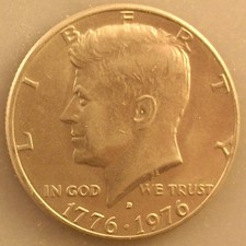 Moneta mezzo dollaro 1976 - , d