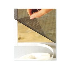 ZANZARIERA FISSA NERA CON VELCRO STOP INSET VELK CM 150X180