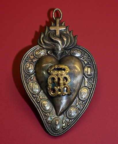 Voto cuore sacro 14x8 cm - ex,