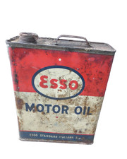 VECCHIA LATTA OLIO MOTORE ESSO