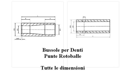 Bussola boccola centraggio - bussola, per