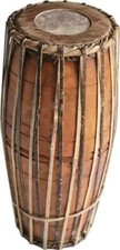 Strumento musicale tradizionale a batteria Mridangam per feste eventi fatto a mano Ceylon