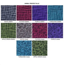 Bullone tessuto tulle STAMPATO