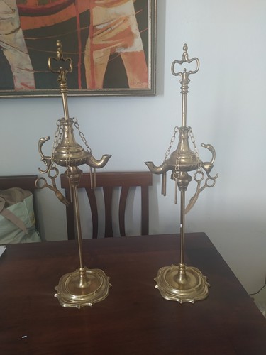 Coppia lampade olio - coppia, ad