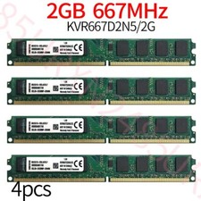 Per Kingston 8 GB 4x 2 GB PC2-5300U DDR2 667 Mhz 1,8 V KVR667D2N5/2G RAM desktop ZT