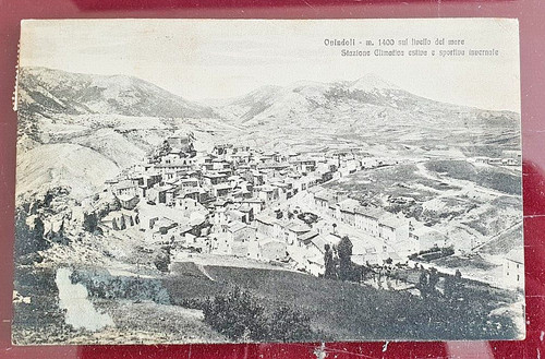 Cartolina ovindoli rocca - cartolina, di