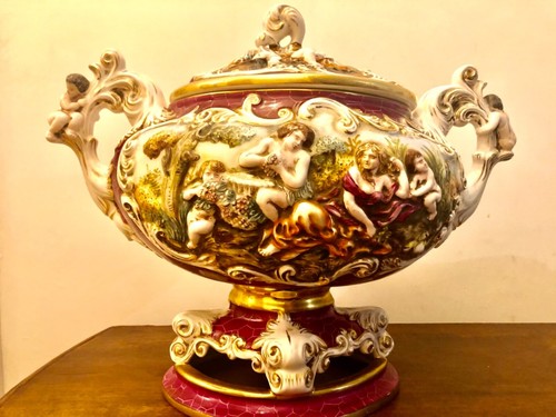 Vaso ceramica capodimonte - capodimonte,