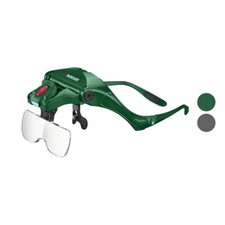 Visiera Occhiali con lenti d'ingrandimento da lavoro led Parkside verdi