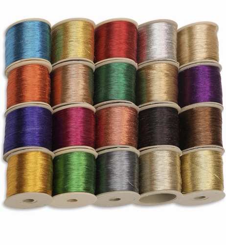 Set filo zari metallizzato - set, 20