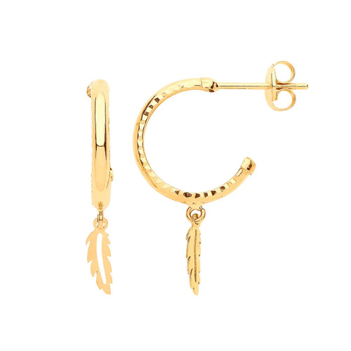 Orecchini perno oro giallo 9 - orecchini,
