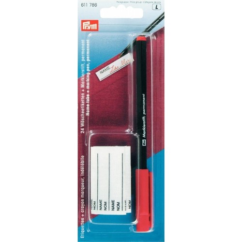 Etichette con matita - 24, rossa