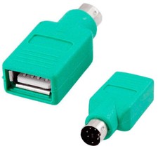 ADATTATORE COMPUTER USB PS / 2 MASCHIO MOUSE TASTIERA CONVERTIRE CAVETTO ea