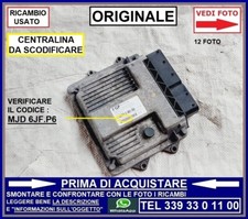 CENTRALINA MOTORE INIEZIONE FGP FIAT PUNTO 3 1.3 MULTIJET 55192093 MJD 6JF.P6
