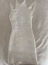 Vestito bianco body con