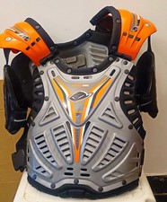 Pettorina Moto Adulti Cross Enduro Ufo 2060 Shield One Omologata  Grigio/Arancio