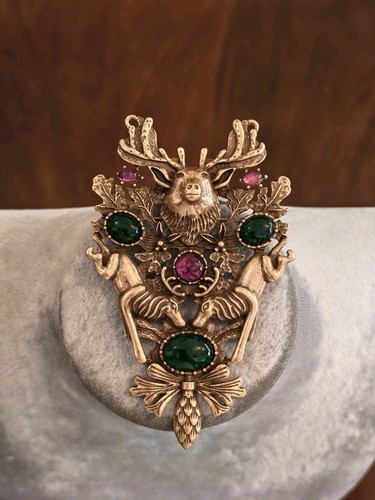 Spilla vintage stile araldico - stile,