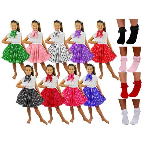 Gonna pois bambino sciarpa e - gonna,