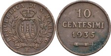 San Marino 10 Centesimi 1935