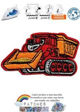 patch bulldozer toppa termoadesiva escavatore écusson iron on truck cingolato