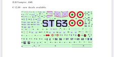 decals 1:72 italian Vampire