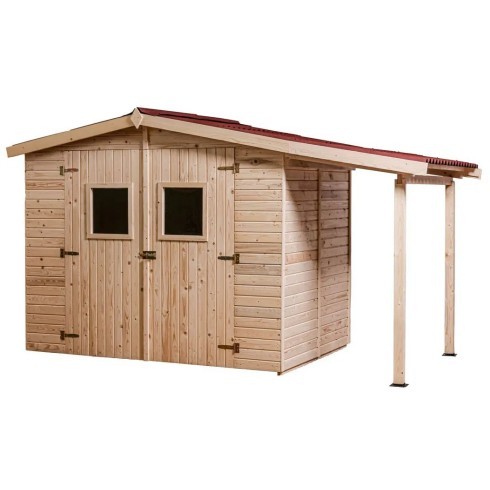 Casetta legnaia 4x1 con - 2.4x1.6,