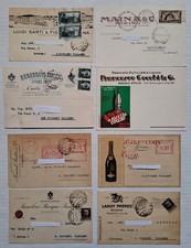 DISTILLERIE 8 cartoline pubblicitarie  Sarti Ballor Cora Landy Freres Sassolino