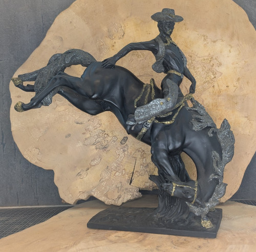 Statuina cowboy western - , su