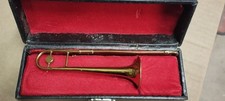 Trombone In Miniatura Strumento Vintage Custodia