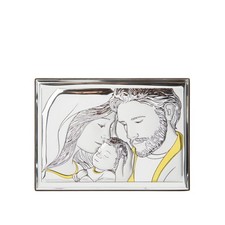 Icona Sacra famiglia oro 14x10