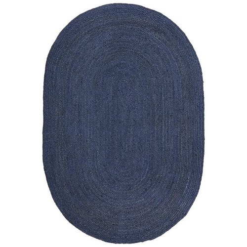 Tappeto juta blu forma - in,