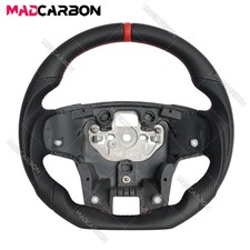 Volante pelle nera con - pelle,