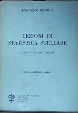 Bertola francesco  LEZIONI DI STATISTICA STELLARE anno accademico 1968 69