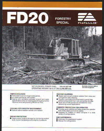 Brochure bulldozer trattore