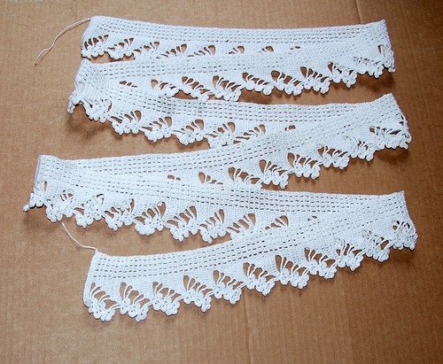 Pizzo all uncinetto eseguito - pizzo,