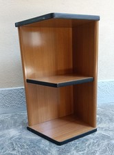 Pensile ad angolo vintage mensole in legno compensato marrone e nero2 Ripiani 