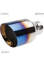 Coppia N.2 Scarichi Simoni Racing Acciaio Inox Effetto Titanio