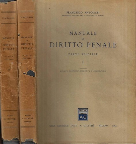 Manuale diritto penale vol - diritto,