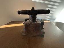 Pressa Antica Scultura Attrezzo In Legno