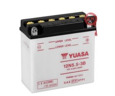 YUASA 12N5.5-3B batteria moto  12v 5,8Ah completa di istruzioni Senza acido.