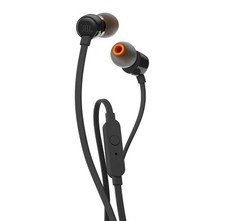 JBL T110 Cuffie In Ear con Microfono, Cavo Piatto Antigroviglio, Comando a un pu