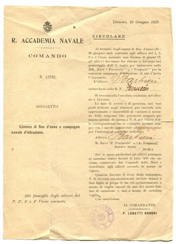 U01 regia accademia navale - regia,
