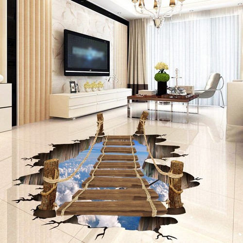 Ponte flusso pavimento - 3d,